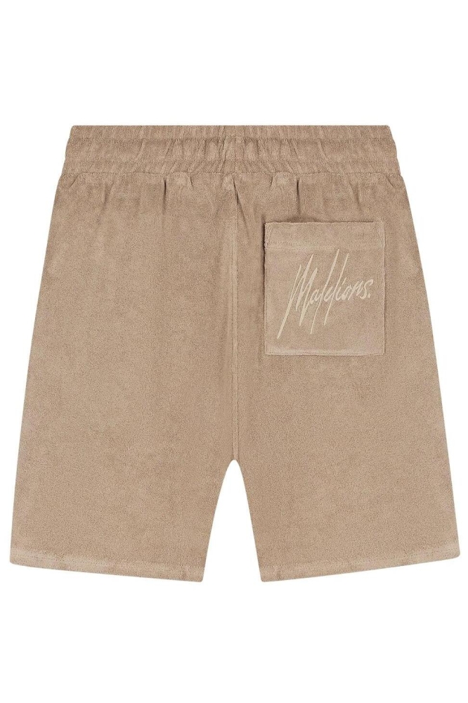 MEN SIGNATURE TOWELLING SHORTS MM3 SS25 26 336 TAUPE